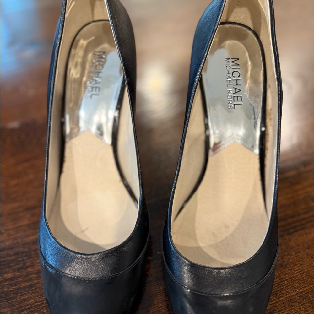 Michael Kors Black Leather Heels Timeless Elegance